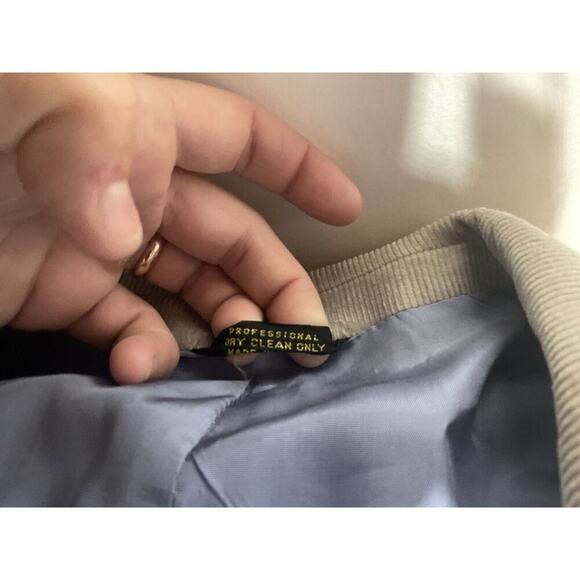 Brad Whitney Western Mens 44L Gray Light Blue Corduroy Sports Coat Jacket Blazer - Picture 4 of 16